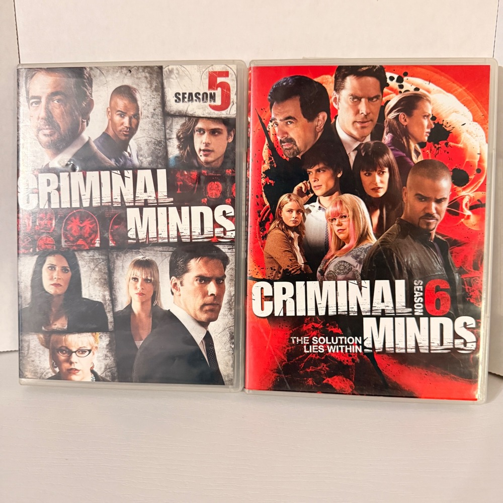 Criminal Minds DVD Seasons 5 and 6 Box Sets Crime Drama FBI Series Shemar Moore